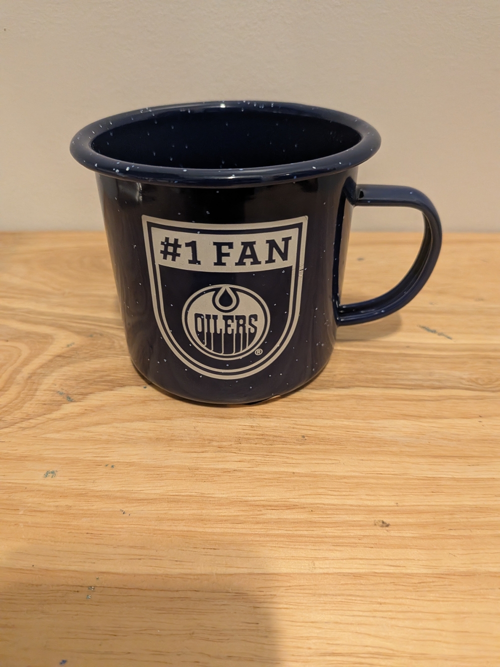 NHL Navy Blue Camp-Style #1 Fan Mug